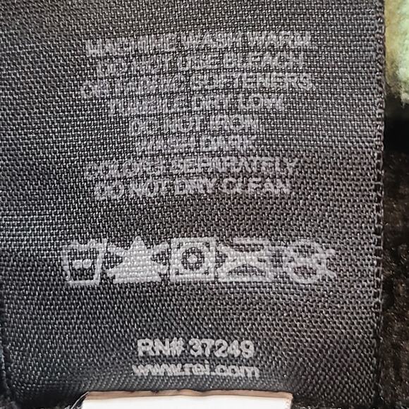 REI Polartec Zip Fleece Jacket Pistachio Green & Black Size M Gorp Gorpcore 2752 - Picture 8 of 10